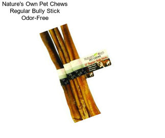 Nature\'s Own Pet Chews Regular Bully Stick Odor-Free