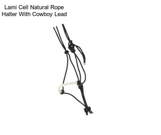 Lami Cell Natural Rope Halter With Cowboy Lead