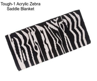 Tough-1 Acrylic Zebra Saddle Blanket