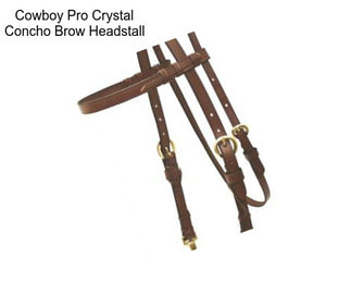 Cowboy Pro Crystal Concho Brow Headstall