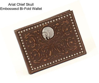 Ariat Chief Skull Embossesd Bi-Fold Wallet