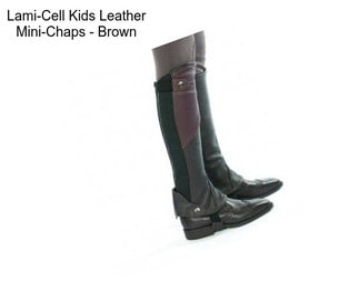 Lami-Cell Kids Leather Mini-Chaps - Brown