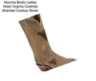 Nocona Boots Ladies West Virginia Cowhide Branded Cowboy Boots