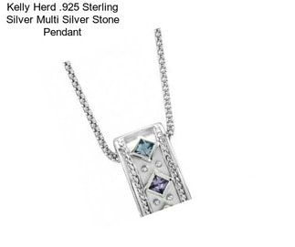 Kelly Herd .925 Sterling Silver Multi Silver Stone Pendant