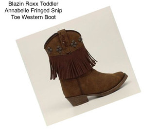 Blazin Roxx Toddler Annabelle Fringed Snip Toe Western Boot