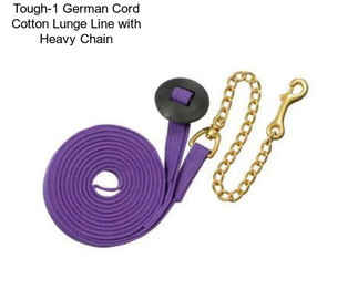 Tough-1 German Cord Cotton Lunge Line with Heavy Chain