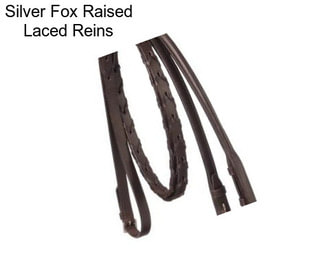 Silver Fox Raised Laced Reins