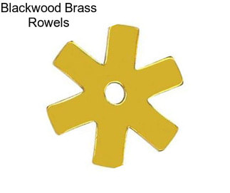 Blackwood Brass Rowels