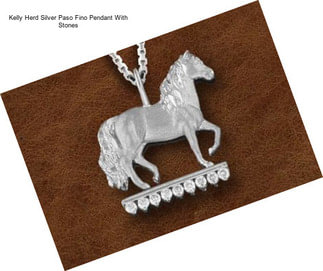 Kelly Herd Silver Paso Fino Pendant With Stones