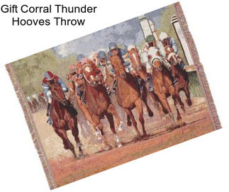 Gift Corral Thunder Hooves Throw