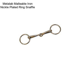 Metalab Malleable Iron Nickle Plated Ring Snaffle