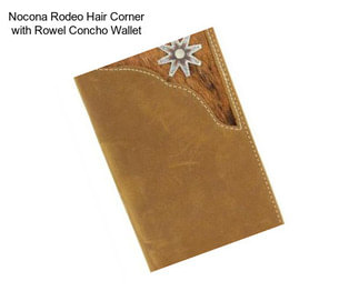 Nocona Rodeo Hair Corner with Rowel Concho Wallet