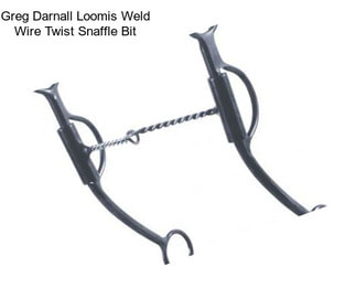 Greg Darnall Loomis Weld Wire Twist Snaffle Bit