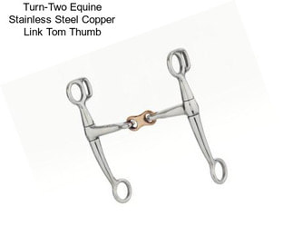 Turn-Two Equine Stainless Steel Copper Link Tom Thumb