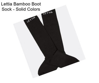 Lettia Bamboo Boot Sock - Solid Colors