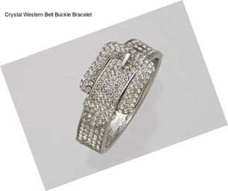 Crystal Western Belt Buckle Bracelet
