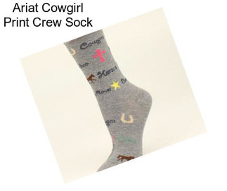 Ariat Cowgirl Print Crew Sock