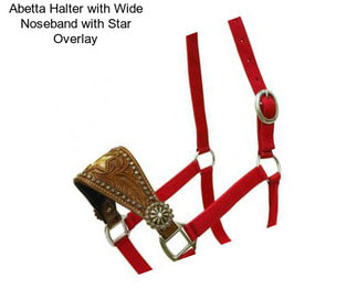 Abetta Halter with Wide Noseband with Star Overlay