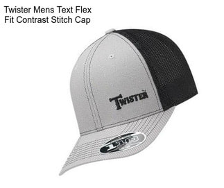 Twister Mens Text Flex Fit Contrast Stitch Cap