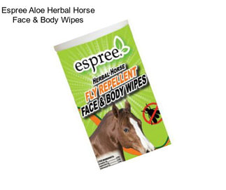 Espree Aloe Herbal Horse Face & Body Wipes