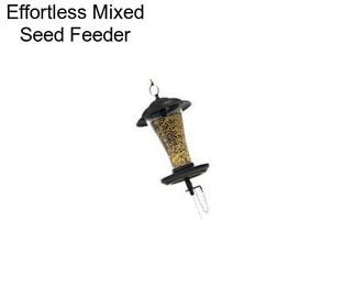 Effortless Mixed Seed Feeder