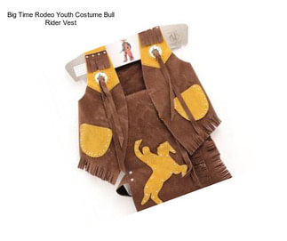 Big Time Rodeo Youth Costume Bull Rider Vest