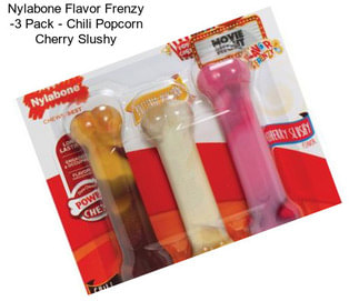 Nylabone Flavor Frenzy -3 Pack - Chili Popcorn Cherry Slushy