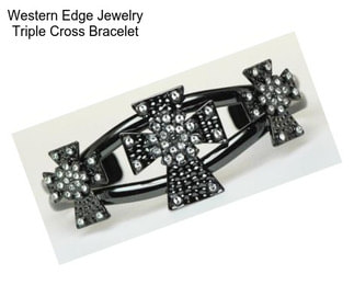 Western Edge Jewelry Triple Cross Bracelet