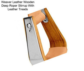 Weaver Leather Wooden Deep Roper Stirrup With Leather Treads