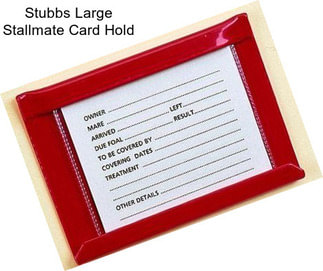 Stubbs Large Stallmate Card Hold