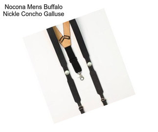 Nocona Mens Buffalo Nickle Concho Galluse