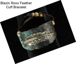 Blazin Roxx Feather Cuff Bracelet