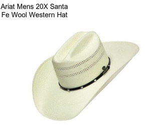 Ariat Mens 20X Santa Fe Wool Western Hat