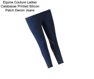 Equine Couture Ladies Calabasas Printed Silicon Patch Denim Jeans