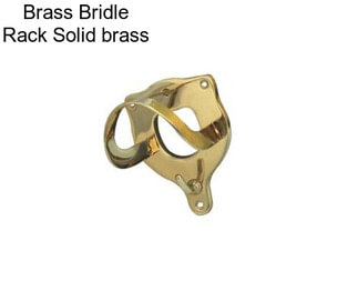 Brass Bridle Rack Solid brass