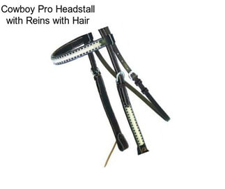 Cowboy Pro Headstall with Reins with Hair