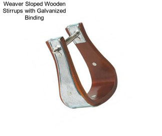 Weaver Sloped Wooden Stirrups with Galvanized Binding