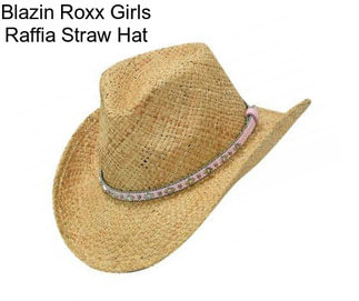 Blazin Roxx Girls Raffia Straw Hat