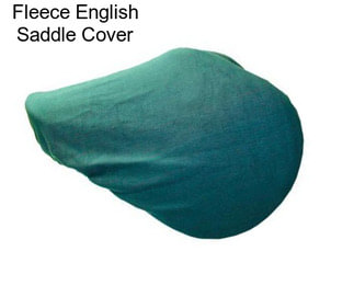 Fleece English Saddle Cover