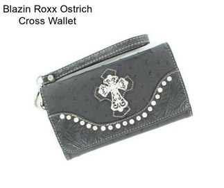Blazin Roxx Ostrich Cross Wallet