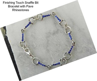 Finishing Touch Snaffle Bit Bracelet with Pave Rhinestones