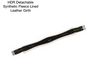 HDR Detachable Synthetic Fleece Lined Leather Girth