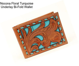 Nocona Floral Turquoise Underlay Bi-Fold Wallet