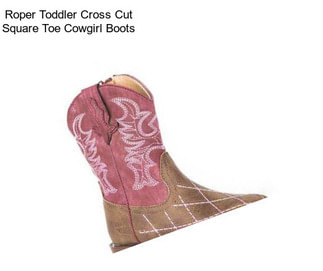 Roper Toddler Cross Cut Square Toe Cowgirl Boots