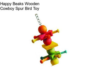 Happy Beaks Wooden Cowboy Spur Bird Toy