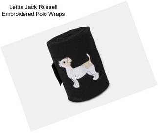 Lettia Jack Russell Embroidered Polo Wraps