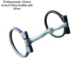 Professional\'s Choice Avila D Ring Snaffle with Silver