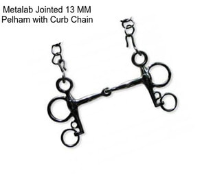 Metalab Jointed 13 MM Pelham with Curb Chain