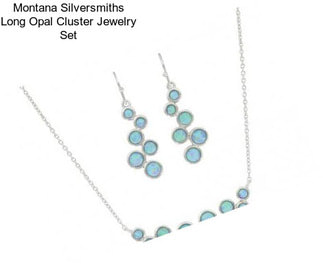 Montana Silversmiths Long Opal Cluster Jewelry Set