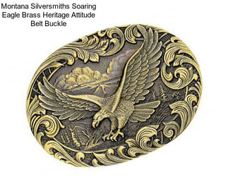 Montana Silversmiths Soaring Eagle Brass Heritage Attitude Belt Buckle